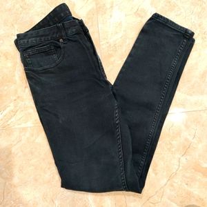 Washed Black Denim Skinny Jeans